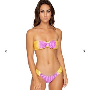 Luli Fama Gingham bow bikini